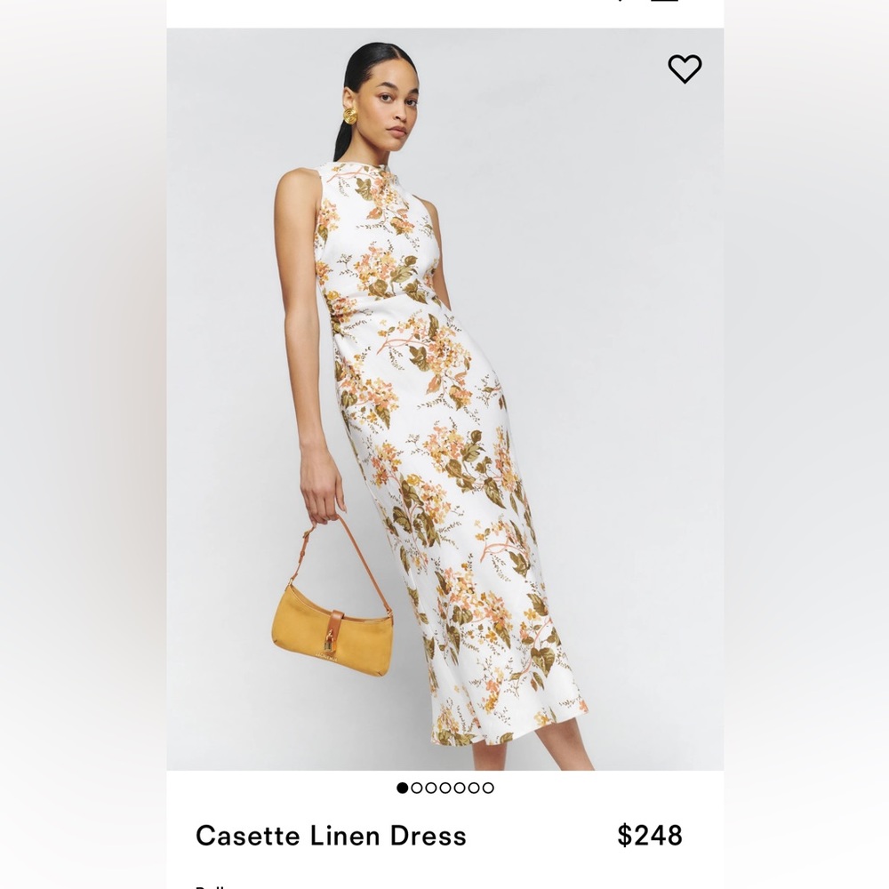 Floral White Dress